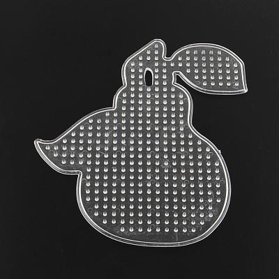 Pear ABC Plastic Pegboards used for 5x5mm DIY Fuse Beads X-DIY-Q009-33-1