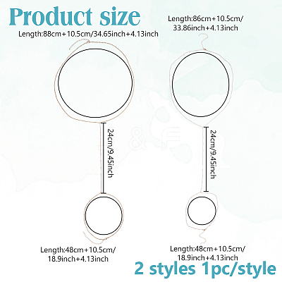 2Pcs 2 Styles Zinc Alloy with ABS Imitation Pearl Body Chain for Women AJEW-HY0002-12-1