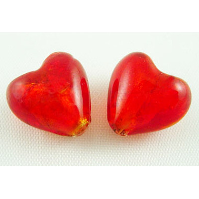 Handmade Silver Foil Glass Beads X-SLH15MM01Y-1