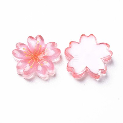Transparent Epoxy Resin Cabochons LS-CRES-S365-22-1