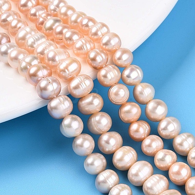 Natural Cultured Freshwater Pearl Beads Strands PEAR-N013-06-A-01-1