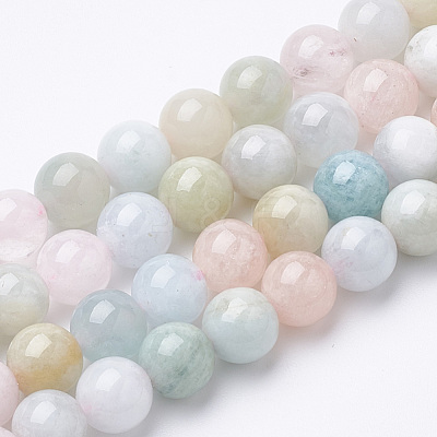 Natural Morganite Beads Strands G-S150-53-6mm-1