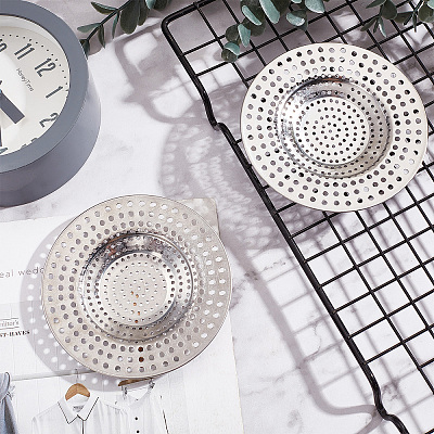 201 Stainless Steel Drain Hair Catchers AJEW-WH0020-45-1