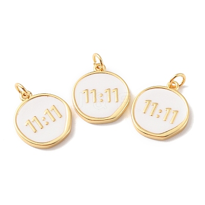 Rack Plating Brass Pendants with Jump Ring KK-F852-22G-1