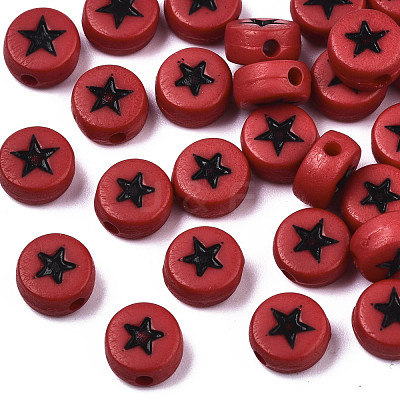 Opaque Acrylic Beads MACR-N008-32-1