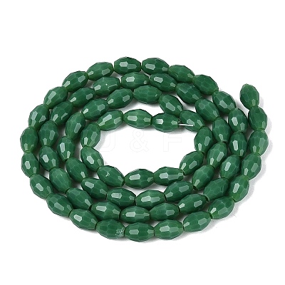 Opaque Solid Color Glass Beads Strands GLAA-N071-01A-C08-1