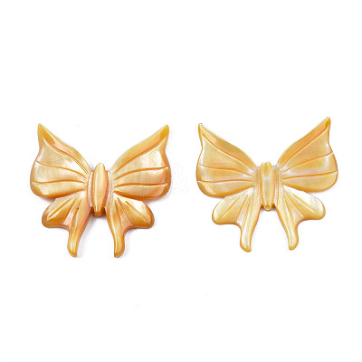 Natural Yellow Shell Beads SSHEL-S258-106-1