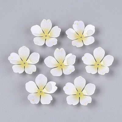 Flower Acrylic Bead Caps SACR-T017-51A-1