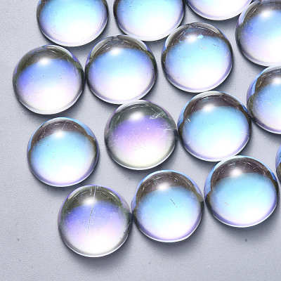 Transparent Glass Cabochons GLAA-S190-013A-D01-1