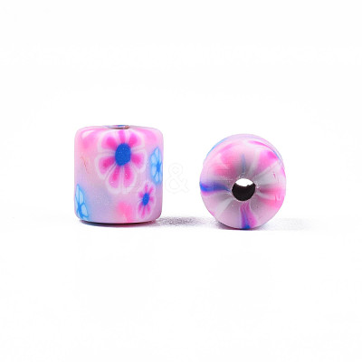 Handmade Polymer Clay Bead Strands CLAY-T020-10D-1