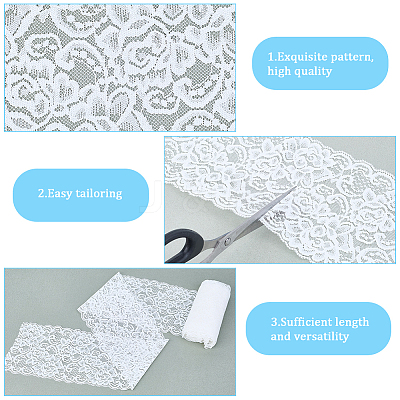 5Yards Polyester Lace Trim Ribbon for Jewelry Making OCOR-GF0004-78A-1