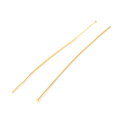 Brass Flat Head Pins KK-F824-114E-G-1