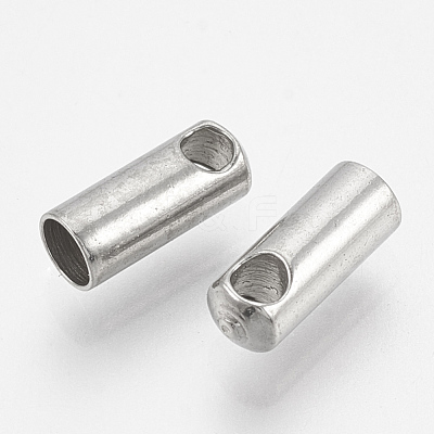 Tarnish Resistant 201 Stainless Steel Cord Ends STAS-S028-36-1