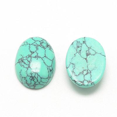 Synthetic Turquoise Cabochons G-R415-14x10-44-1