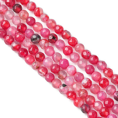 Natural Crackle Agate Bead Strands X-G-R344-4mm-55-1