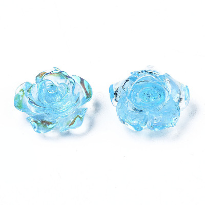 Transparent Resin Cabochons CRES-N030-001B-02-1