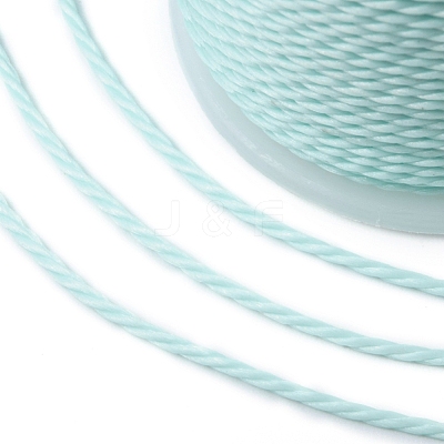 Round Waxed Polyester Cord X-YC-G006-01-1.0mm-31-1