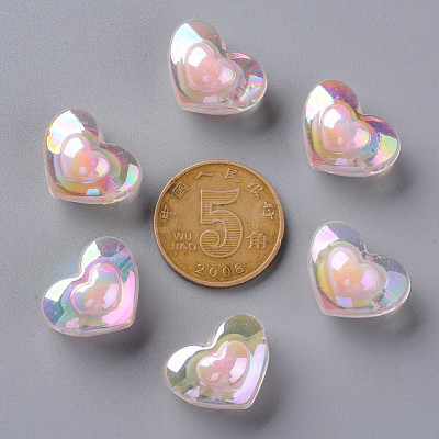 Transparent Acrylic Beads TACR-S152-08B-08-1