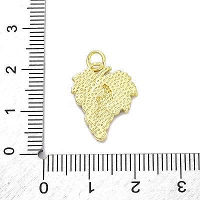 Brass Enamel Pendants KK-U066-05B-G-1