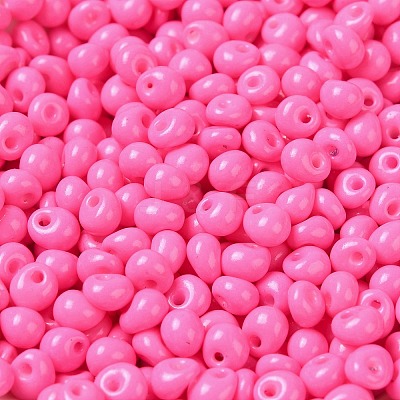6/0 Opaque Baking Paint Glass Seed Beads SEED-M012-02A-22-1