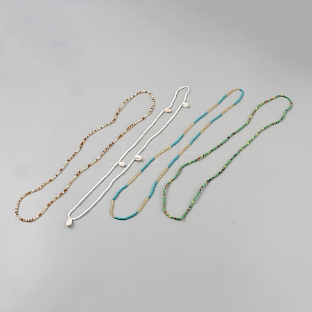 Plastic Waist Belts Seed Bead Chain AJEW-WH20059-39A-1