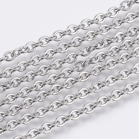 3.28 Feet 304 Stainless Steel Cable Chains X-CHS-F006-01E-P-1