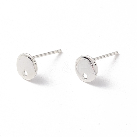 201 Stainless Steel Stud Earring Findings X-STAS-P308-09A-S-1