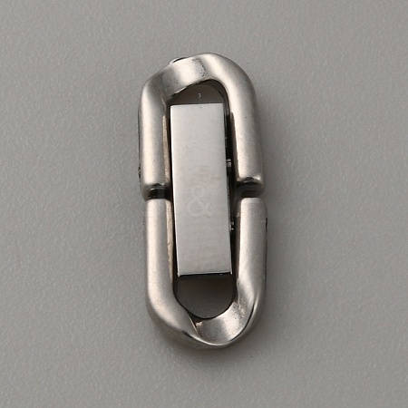304 Stainless Steel Fold Over Clasps STAS-WH0036-31P-1