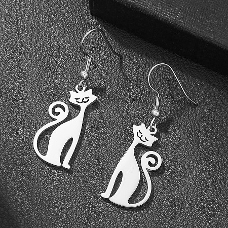 304 Stainless Steel Dangle Earrings FS-WGAFF5E-04-1