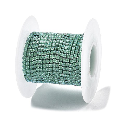 Iron Rhinestone Glass Cup Chain CH-U001-01A-1