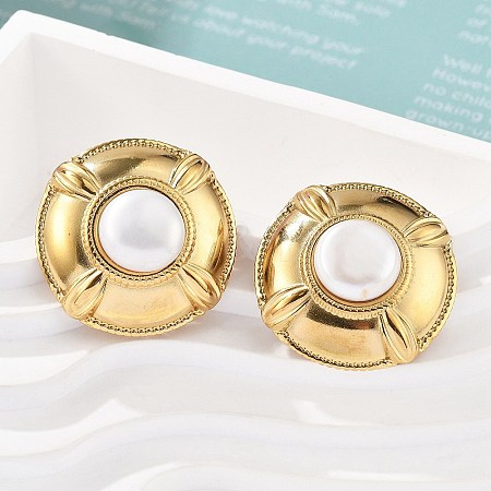 304 Stainless Steel Stud Earrings EJEW-S246-03G-1