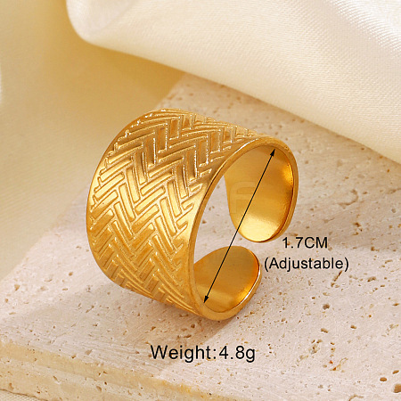 304 Stainless Steel Cuff Rings FS-WG5A8AF-04-1