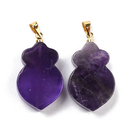 Natural Amethyst Pendants G-A203-02C-1