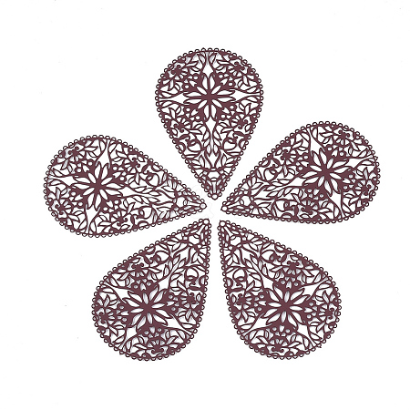 430 Stainless Steel Filigree Pendants LS-X-STAS-S108-15C-1