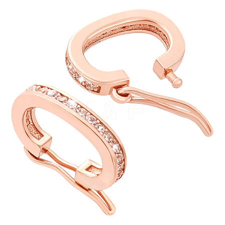 2Pcs 925 Sterling Silver Twister Clasps STER-PH0004-12-1