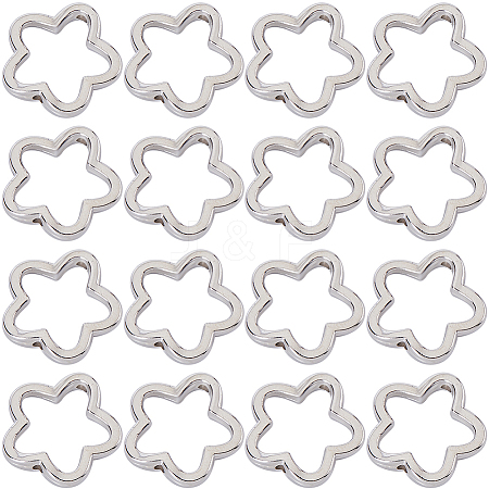 200Pcs CCB Plastic Bead Frames CCB-SC0001-19-1
