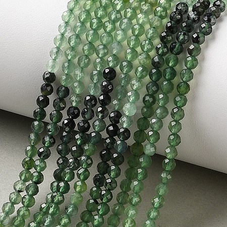 Gradient Color Natural Jade Beads Strands G-Z150-A02-3mm-B-1