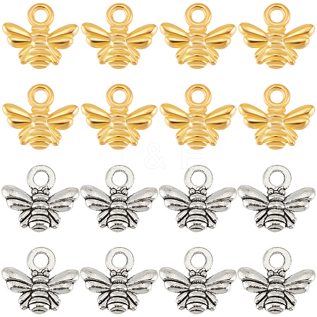 200Pcs 2 Styles Alloy Charms FIND-SC0013-98-1