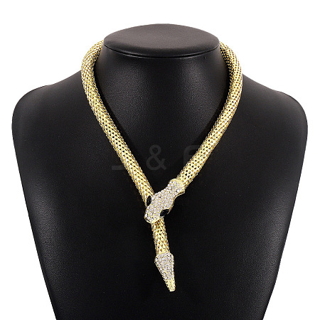 Alloy Popcorn Chain Necklaces LS-NJEW-Z020-01B-LG-1