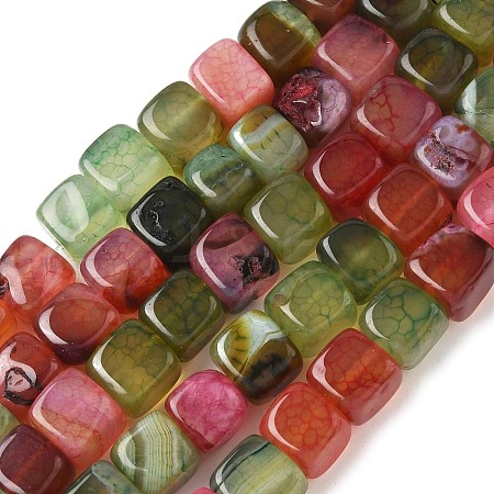 Natural Dragon Veins Agate Beads Strands G-G177-E12-05-1