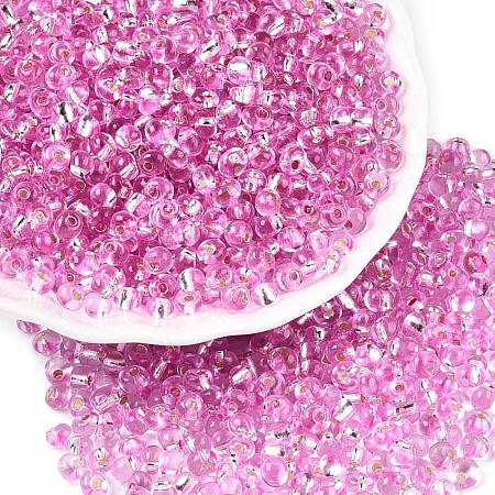 6/0 Baking Paint Transparent Glass Seed Beads SEED-N006-06G-1