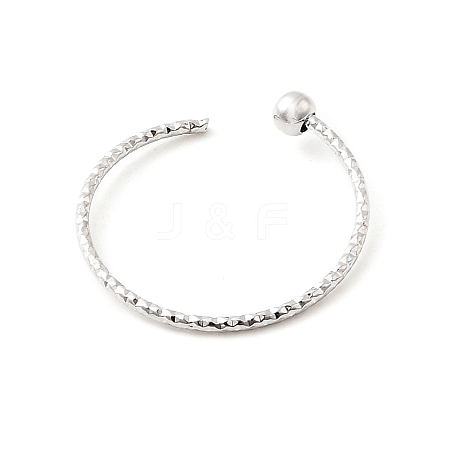 Brass Cuff Ring Settings KK-P337-01P-1