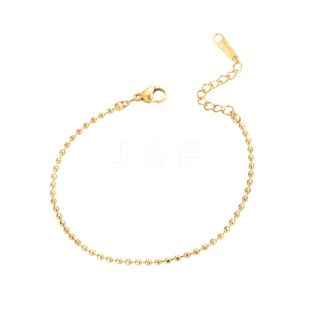 304 Stainless Steel Ball Chain Bracelets STAS-OY012-99G-1