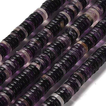 Natural Purple Fluorite Beads Strands G-G175-N24-01-1