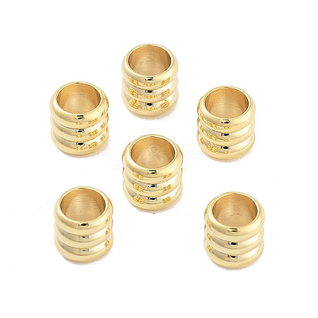 Brass European Beads KK-M288-06G-1