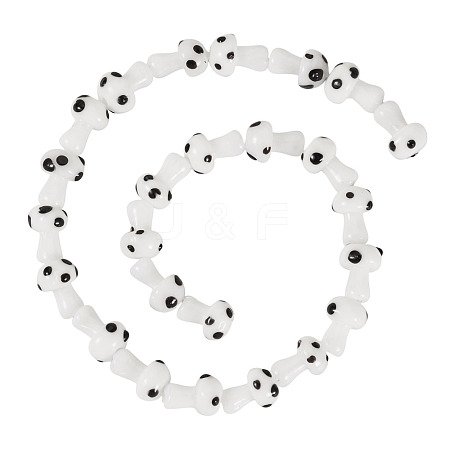 1Strand Handmade Lampwork Beads Strands LAMP-TA0001-84B-1