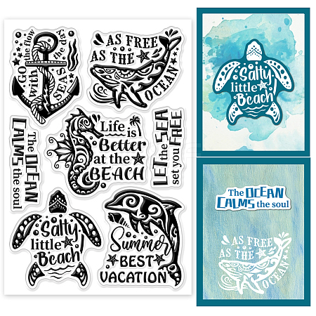 Custom PVC Plastic Clear Stamps DIY-WH0448-0650-1