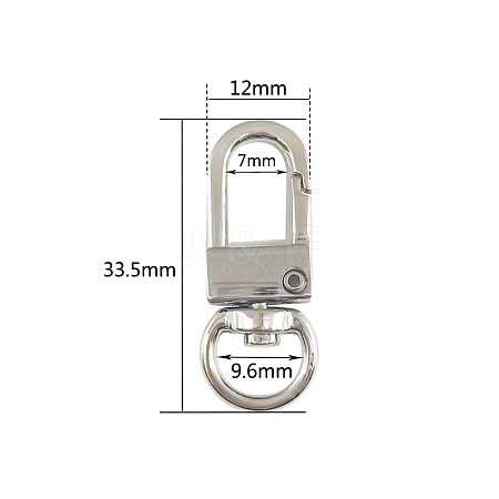 Alloy Swivel Clasps PW-WG74639-05-1