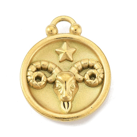 Real 18K Gold Plated Tone 304 Stainless Steel Pendants STAS-K291-01G-01-1