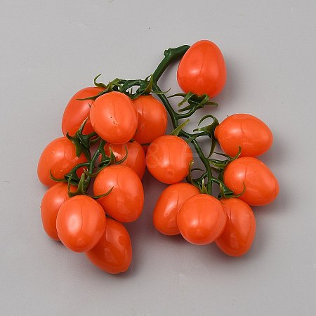 Plastic Imitation Cherry Tomato AJEW-WH0567-53B-1